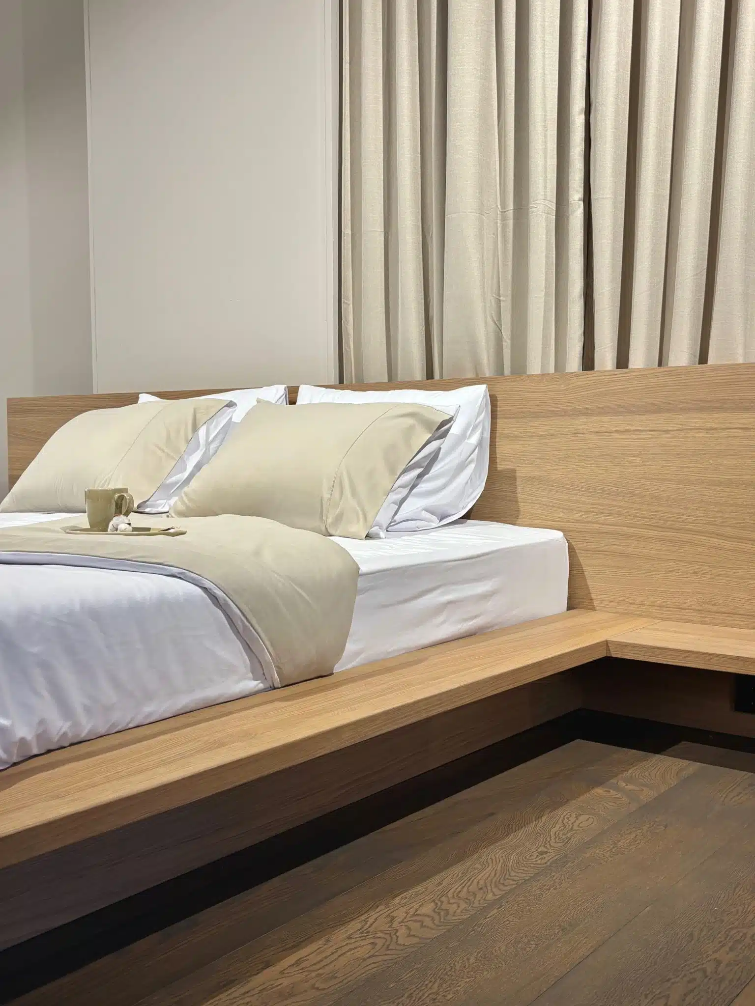 Japans zwevend bed detail