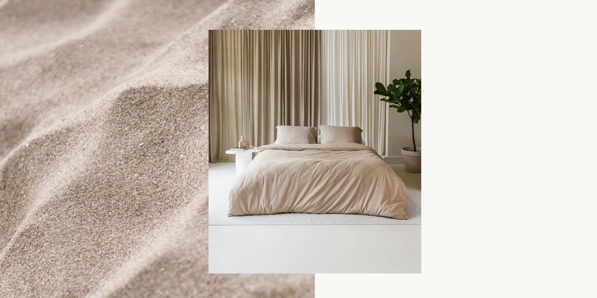 Néarr Egyptisch katoenen beddengoed in een luxe slaapkamer