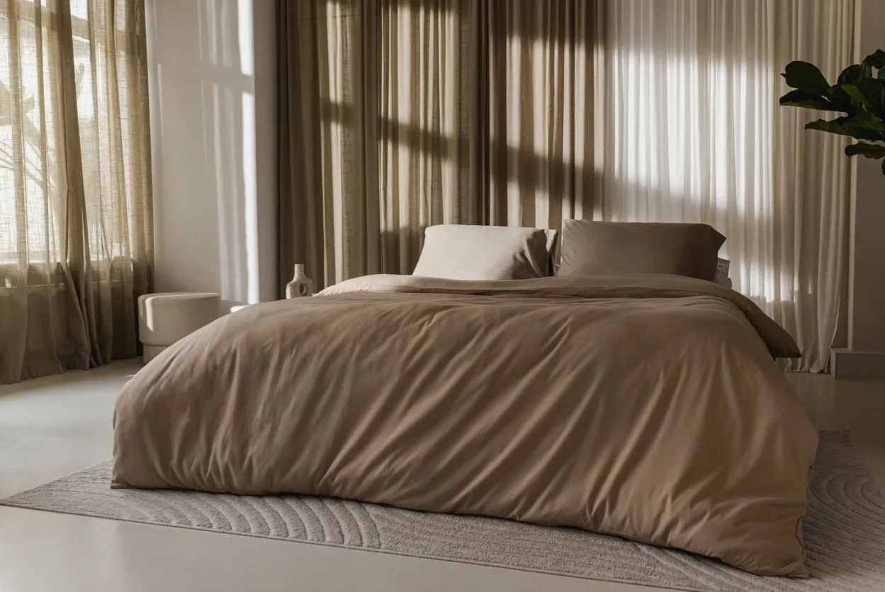 Néarr beddengoed beige