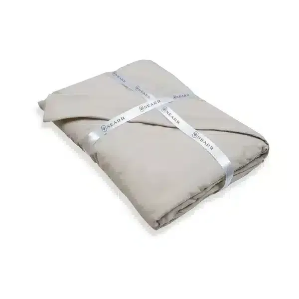 Néarr dekbedovertrek beige Egyptisch katoen