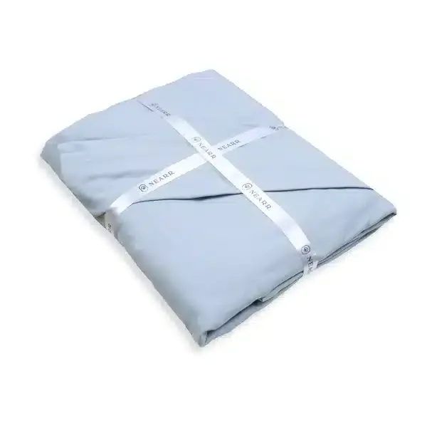 Néarr dekbedovertrek lichtblauw Egyptisch katoen