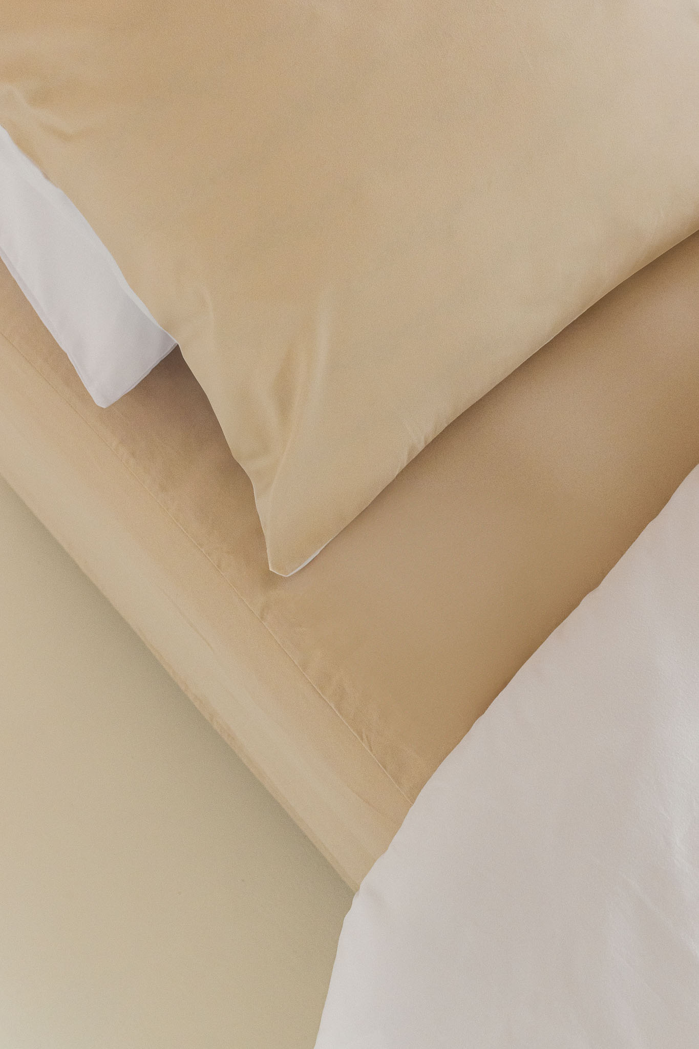 Néarr hoeslaken beige Egyptisch katoen