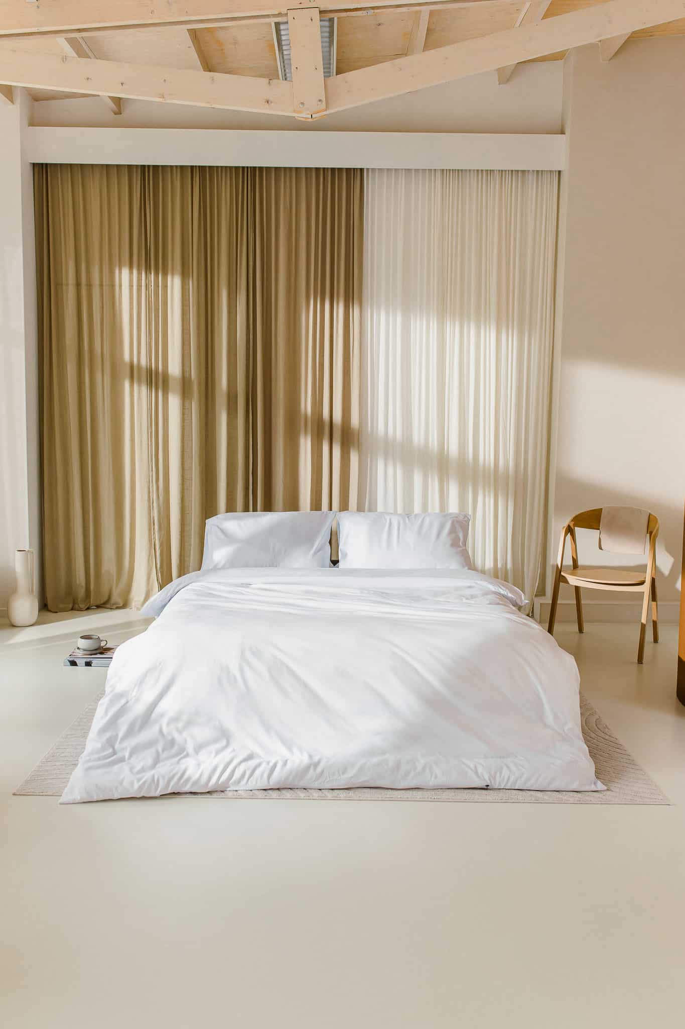 Néarr dekbedovertrek wit 100% Egyptisch katoen 400TC